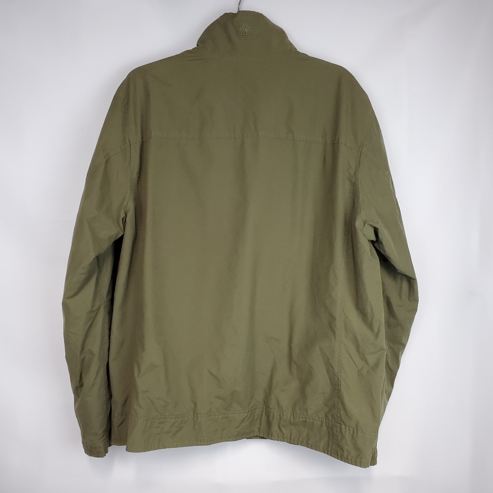 Timberland Men's light jacket army green zip up LG - Picture 3 of 13